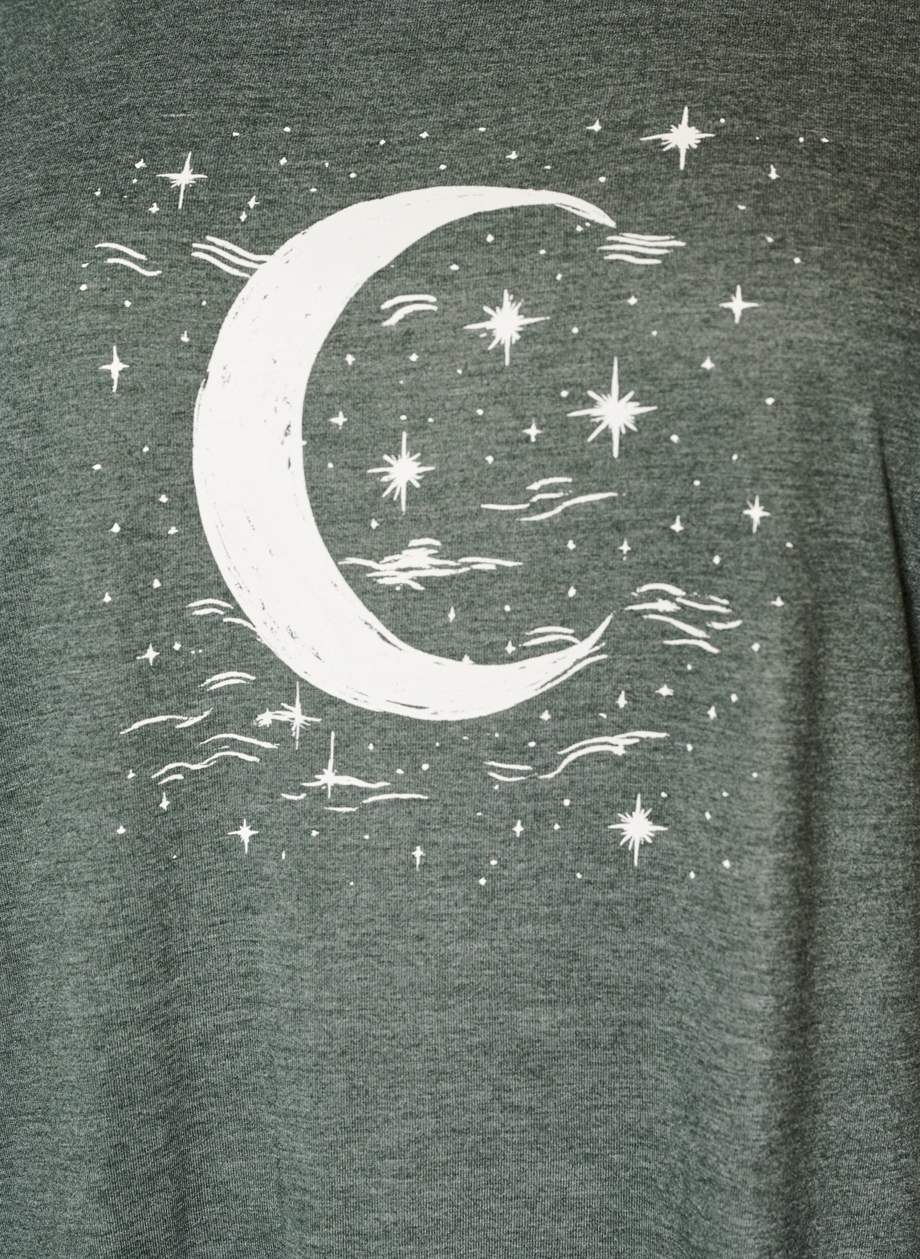 ZizziChemise de nuit &agrave; manches courtes avec imprim&eacute; de texte, Vert, Packshot image number 2