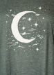 Chemise de nuit &agrave; manches courtes avec imprim&eacute; de texte, Vert, Packshot image number 2