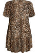 Robe en viscose avec d&eacute;coupe, Marron, Packshot image number 1