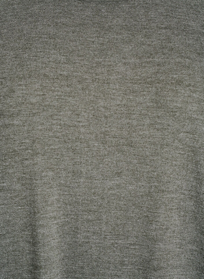 Jersey blouse met 3/4 mouwen, Groen, Packshot image number 2