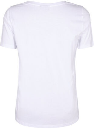 T-shirt en coton avec motif, B. White w. Face, Packshot image number 1