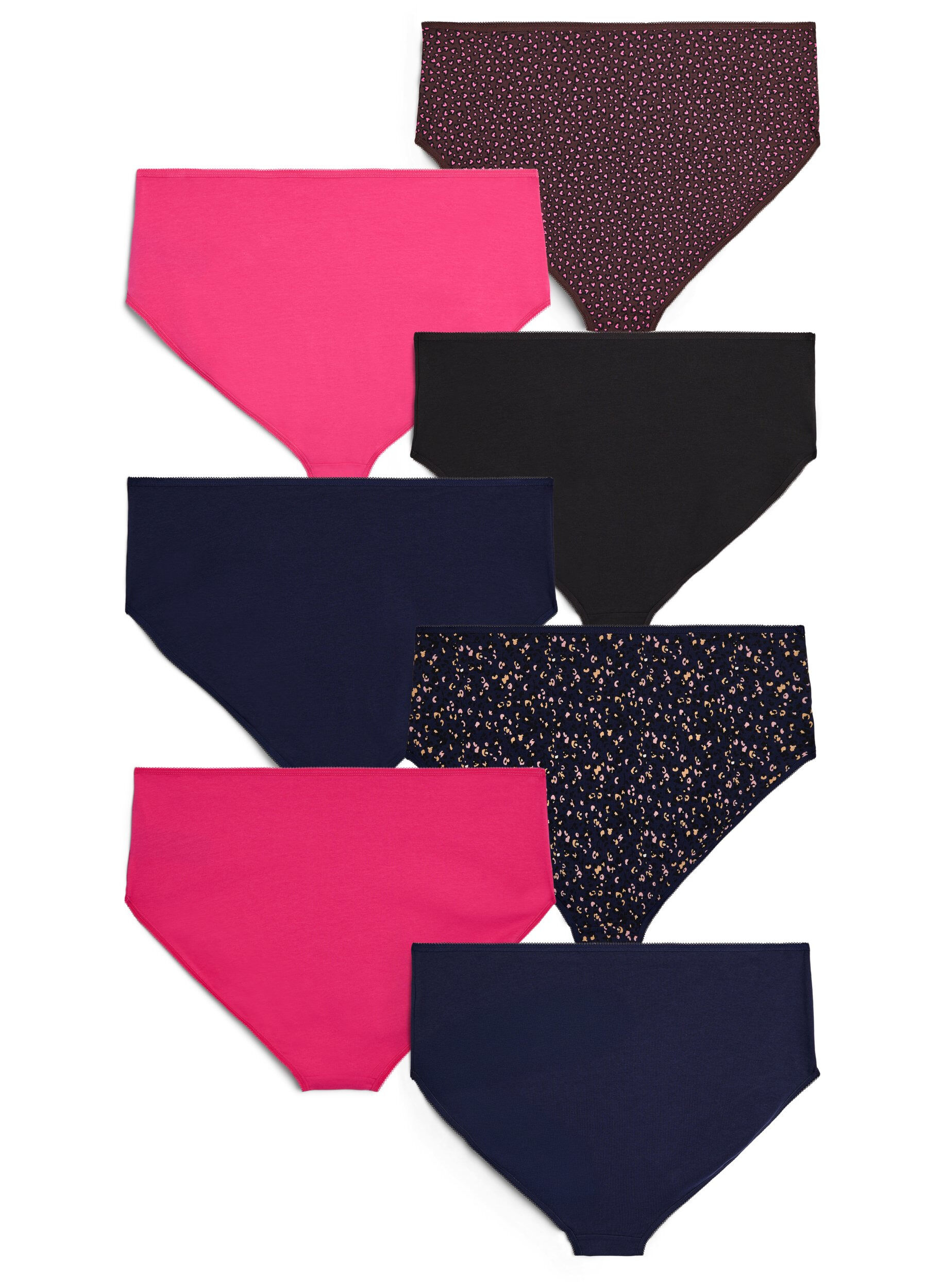 Zizzi7-pack slip met normale taille, Roze, Packshot image number 1