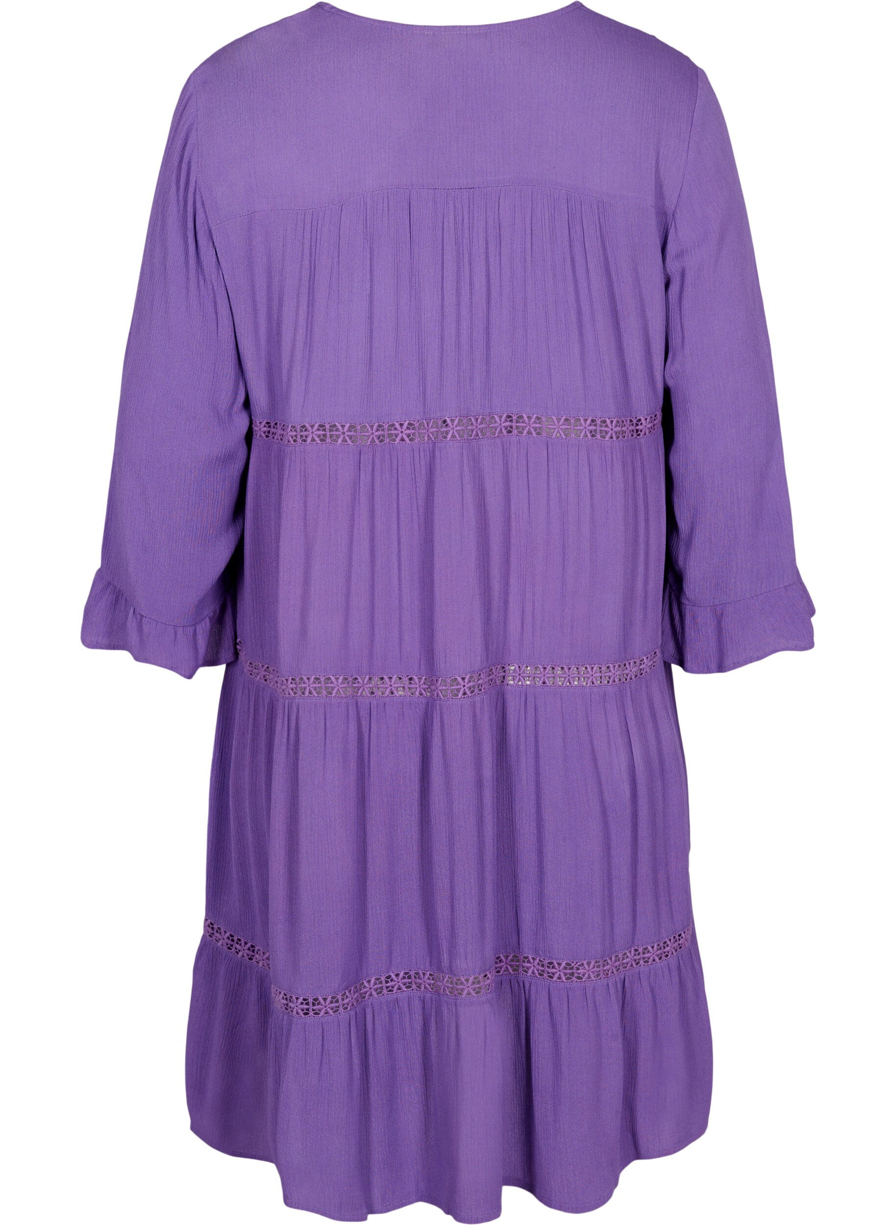 Zizzi Robe de plage en viscose, Royal Lilac, Packshot image number 1