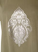 T-shirt avec imprim&eacute; d&eacute;coratif sur le devant, Vert, Packshot image number 2