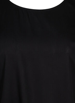 Blouse à manches courtes en viscose, Black, Packshot image number 2