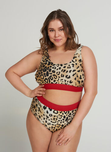 Bas de bikini, Young Leopard Print, Model image number 1