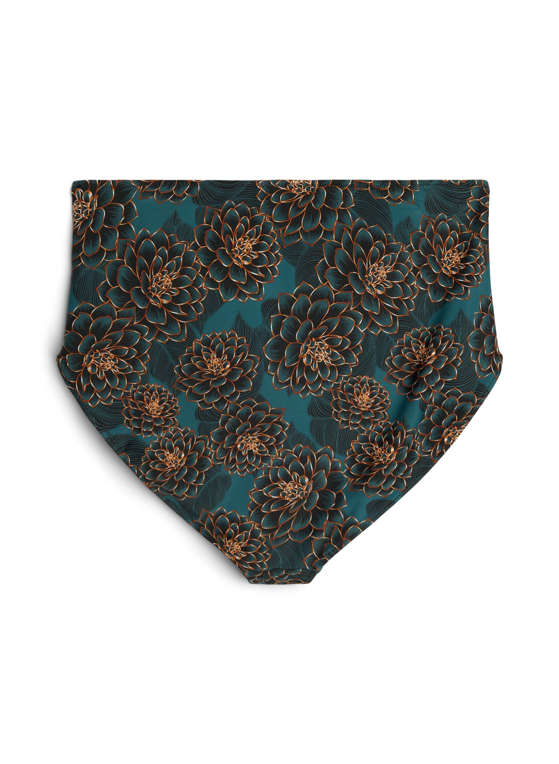 ZizziBikinibroekje met print en hoge taille, Blauw, Packshot image number 1