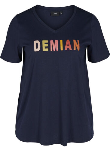 T-shirt met print, Night Sky DEMIAN, Packshot image number 0