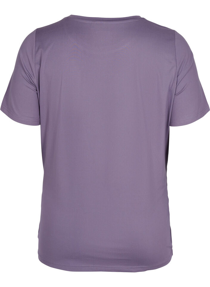 Zwangerschap sport t-shirt, Purple Sage, Packshot image number 1