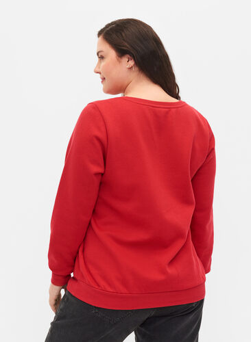 Sweat-shirt de Noël, Tango Red Deer, Model image number 1