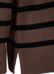 Gestreepte gebreide blouse met ronde hals, Carafe w. black , Packshot image number 3