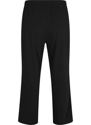 Pantalon ample avec structure, Black, Packshot image number 1