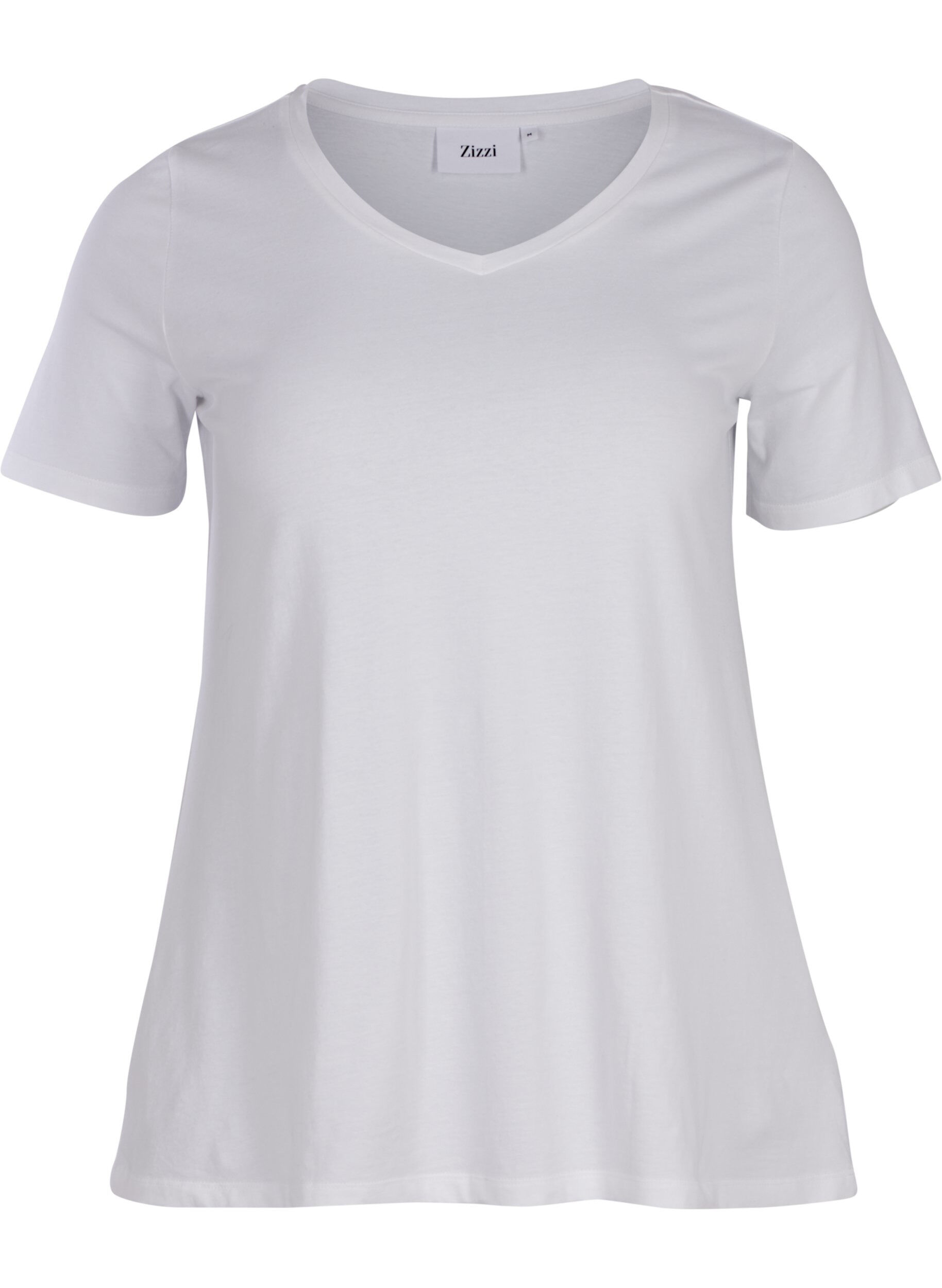 Zizzi T-shirt basique, Bright White, Packshot image number 0