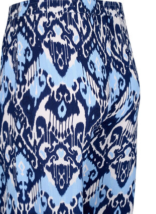 Pantalon culotte en viscose avec imprimé, Blue Ethnic AOP, Packshot image number 3