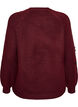 Pull avec broderie de perles, Bordeaux, Packshot image number 1
