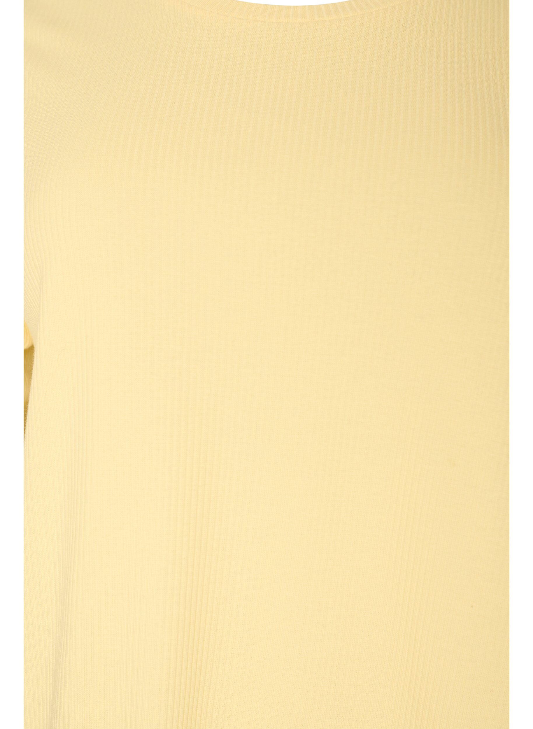ZizziChemisier en jersey c&ocirc;tel&eacute; &agrave; manches courtes, Jaune clair, Packshot image number 2