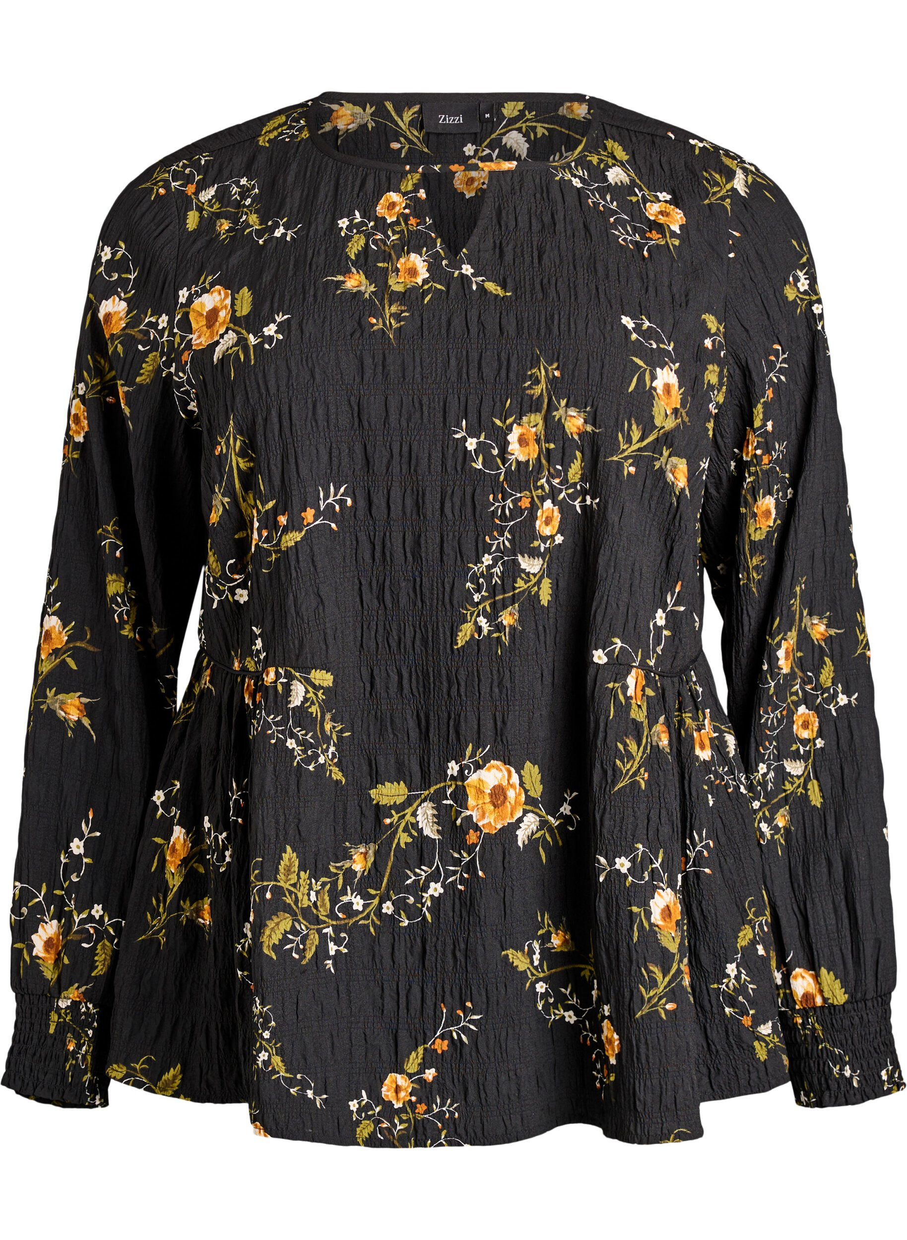 Blouse met lange mouwen en bloemenprint