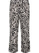 Broek met zebraprint, Zwart, Packshot image number 1
