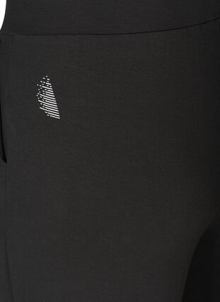 Pantalon de sport ample en viscose, Black, Packshot image number 3
