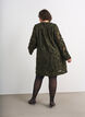 Robe textur&eacute;e &agrave; fils frang&eacute;s, Vert fonc&eacute;, Model image number 2