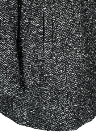Manteau bouclé en laine, Black Mel., Packshot image number 3