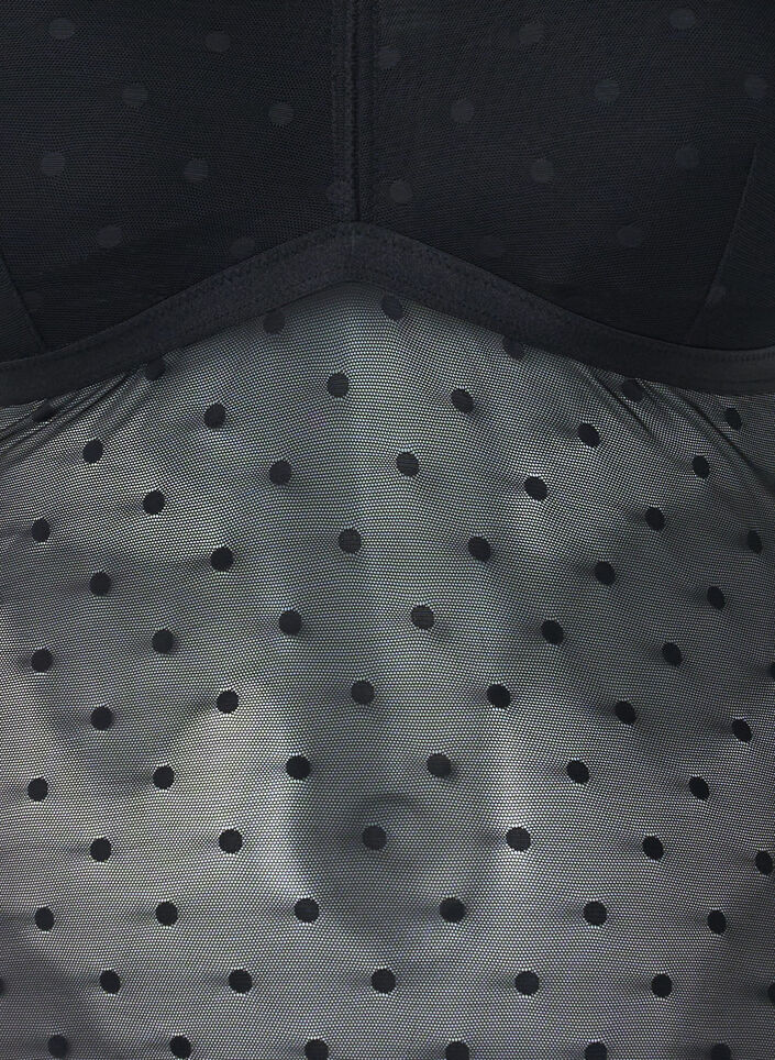 Body avec maille à pois et coussinets amovibles, Black, Packshot image number 2