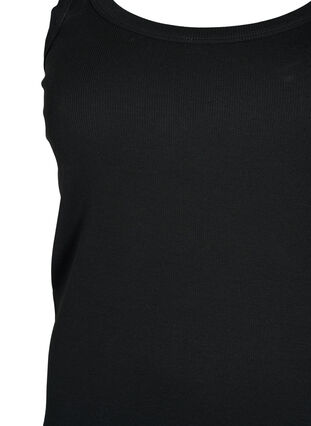 Débardeur en coton côtelé, Black, Packshot image number 2