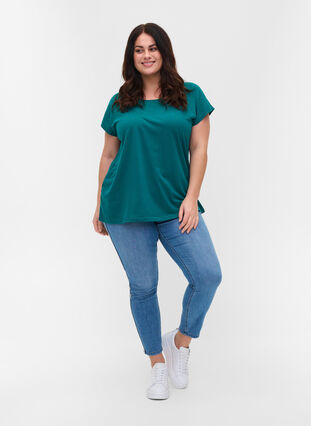 T-shirt en mélange coton, Everglade, Model image number 2