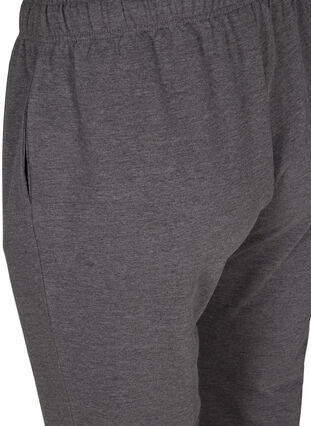 Losse sweatpants met zakken , Dark Grey Melange, Packshot image number 3