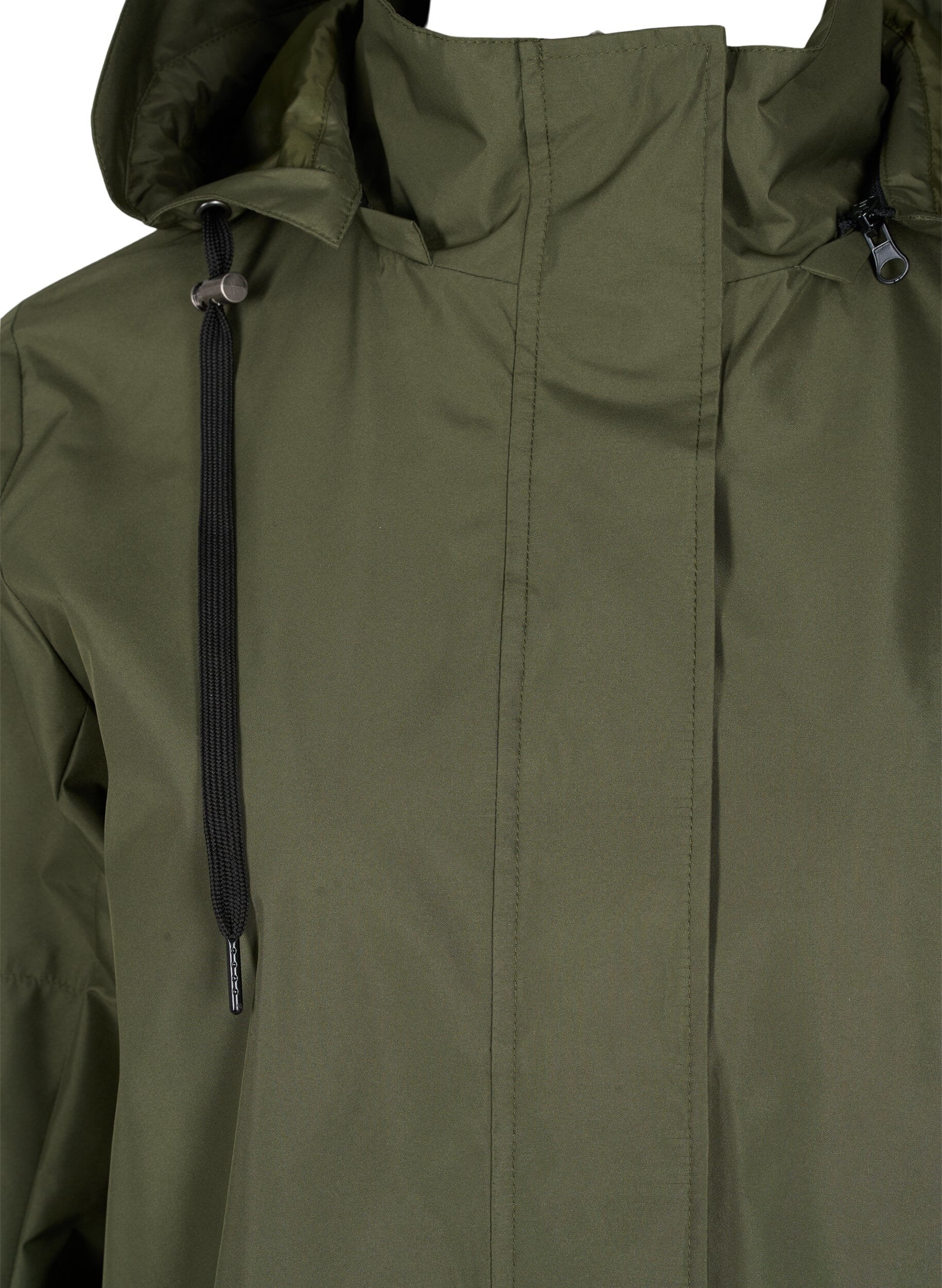 Zizzi Parka imperm&eacute;able avec capuche amovible, Forest Night, Packshot image number 2