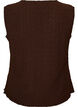 Top sans manches &agrave; texture ondul&eacute;e et fermeture boutonn&eacute;e, Marron, Packshot image number 1