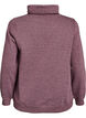 Sweatshirt met hoge kraag en zakken, Rood, Packshot image number 1