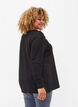 Blouse met lange mouwen en kanten details, Black, Model image number 1