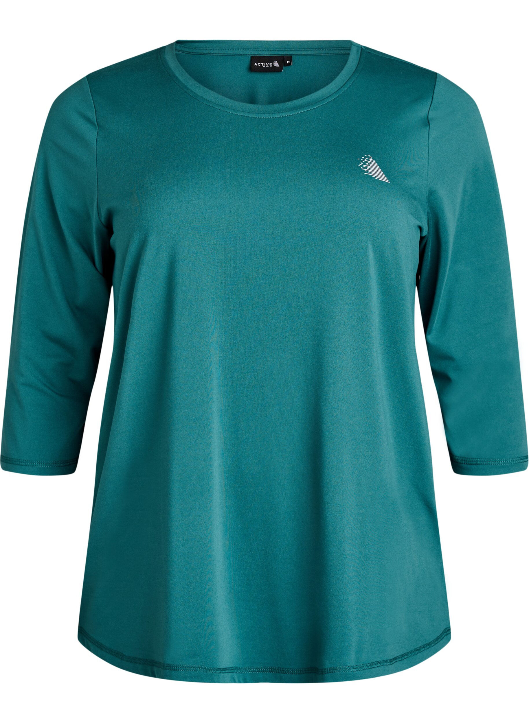 ZizziTraining blouse met 3/4 mouwen, Groen, Packshot image number 0