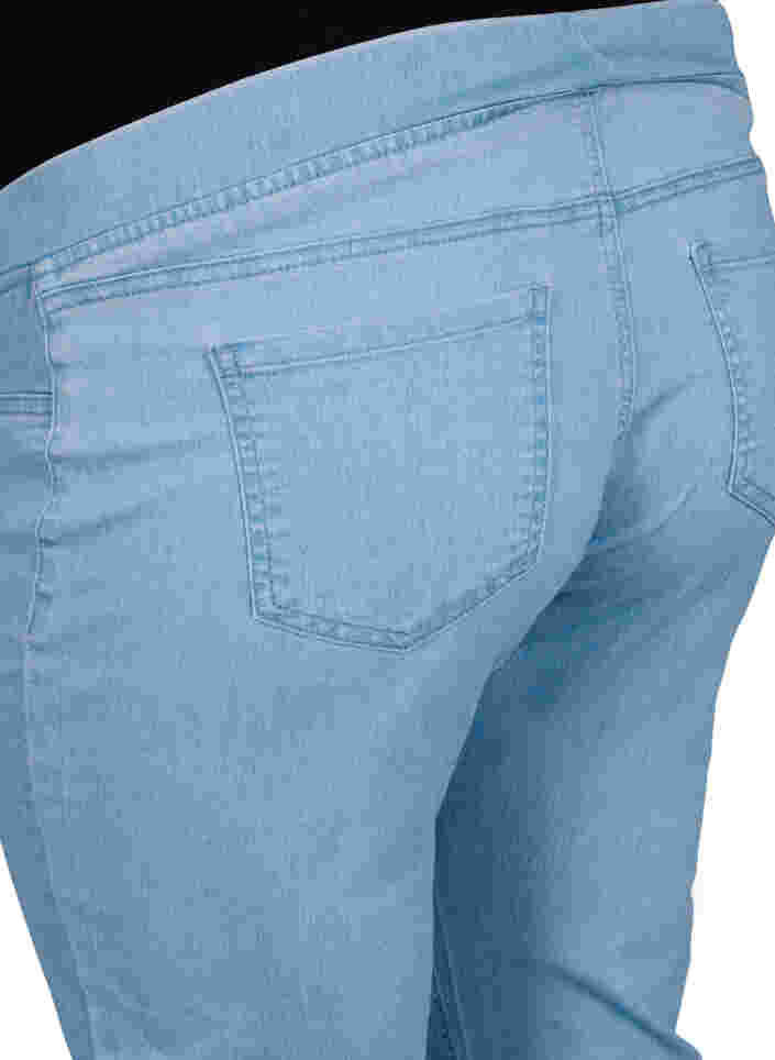 Pantalon de grossesse à poches arrière, Light blue, Packshot image number 3