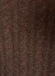 Blouse en maille torsad&eacute;e avec col en V, Marron, Packshot image number 2