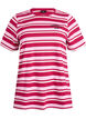 T-shirt en coton à rayures, Rose, Packshot image number 0