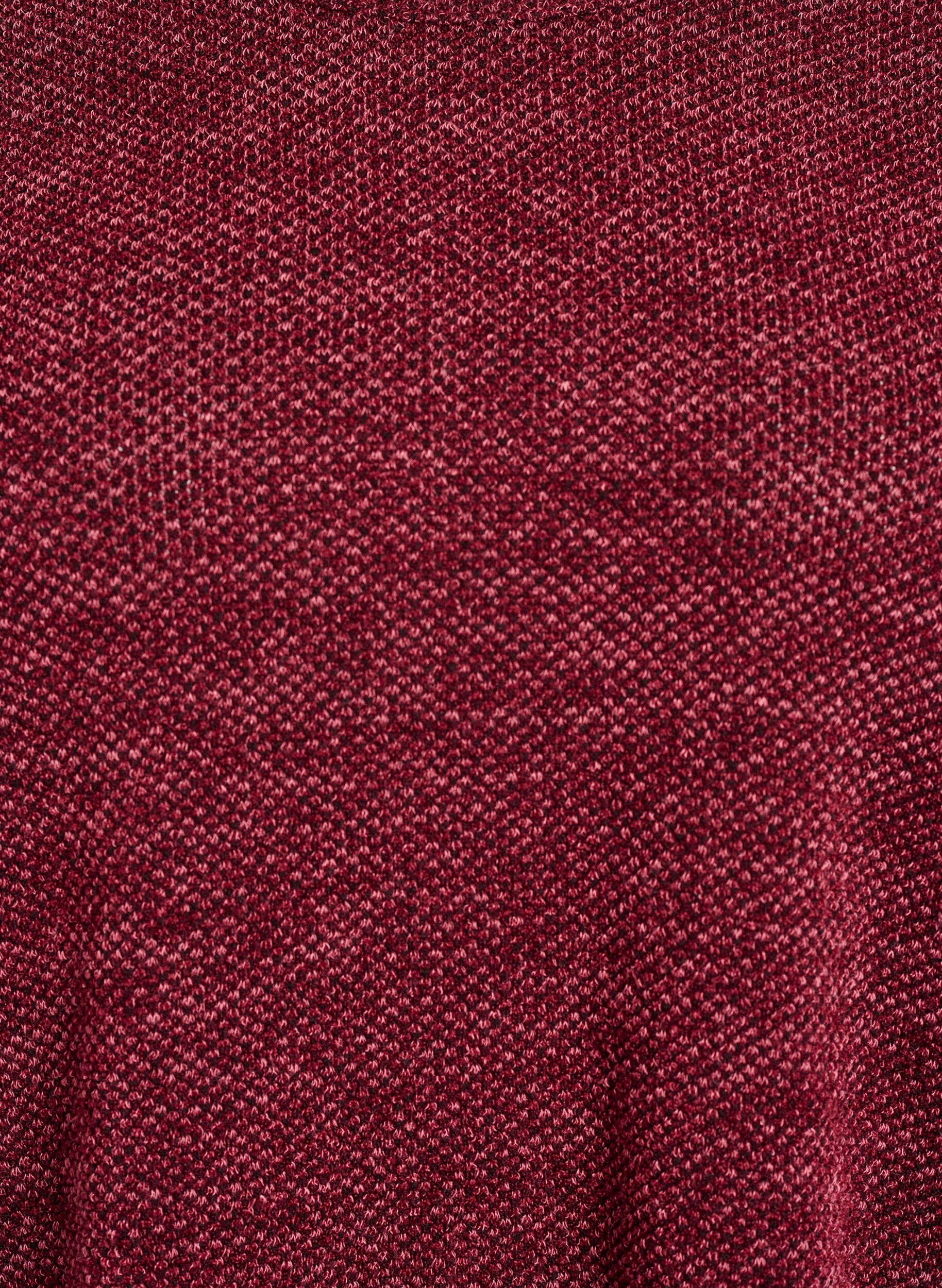 Zizzi Blouse &agrave; manches longues avec texture, Bordeaux fonc&eacute;, Packshot image number 2