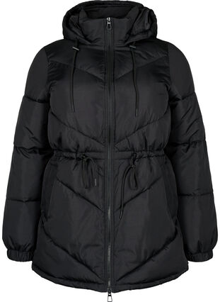Doudoune d'hiver avec capuche, Black, Packshot image number 0