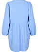 FLASH - Robe courte avec des plis et des manches longues, Bleu Clair, Packshot image number 1