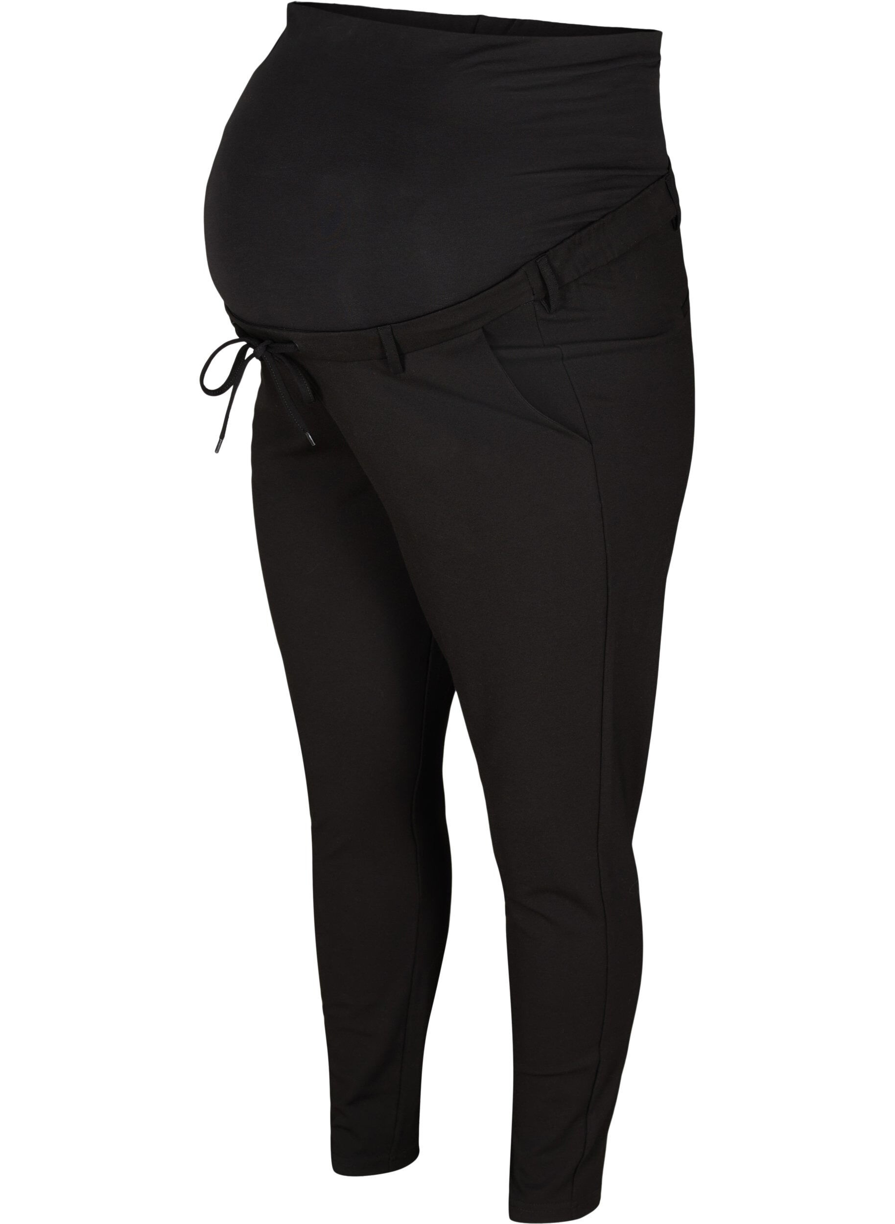 ZizziZwangerschaps Maddison broek, Black, Packshot image number 0