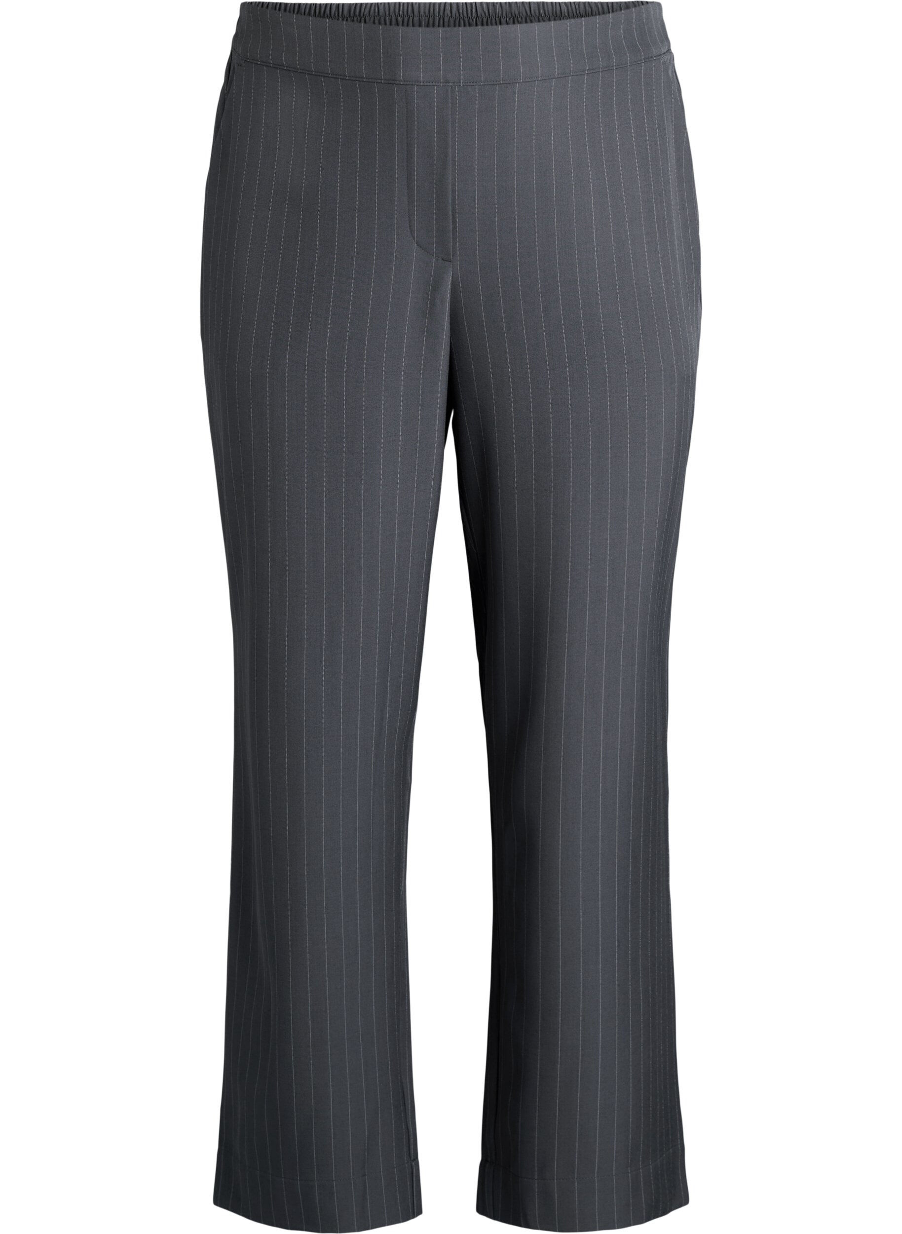 ZizziLosse broek met zakken, Grijs, Packshot image number 0