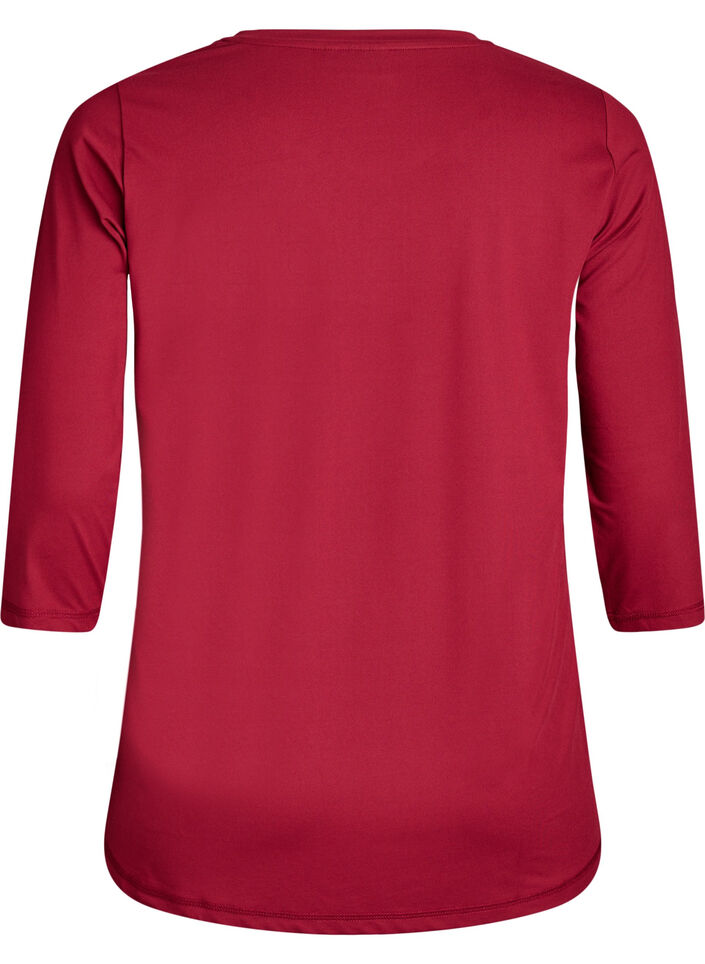 Training blouse met 3/4 mouwen, Rood, Packshot image number 1