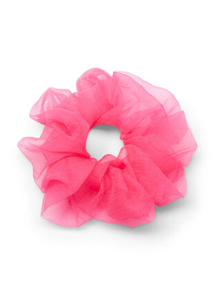 Scrunchie met bloemenprint, Pink, Packshot image number 0