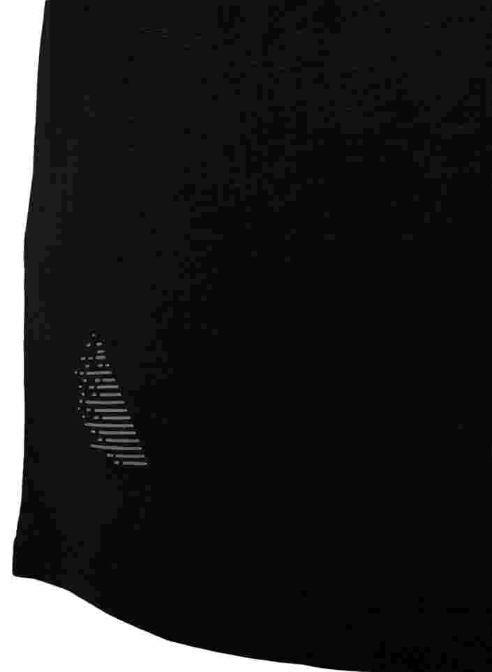 T-shirt d'entraînement en viscose avec encolure ronde, Black, Packshot image number 3