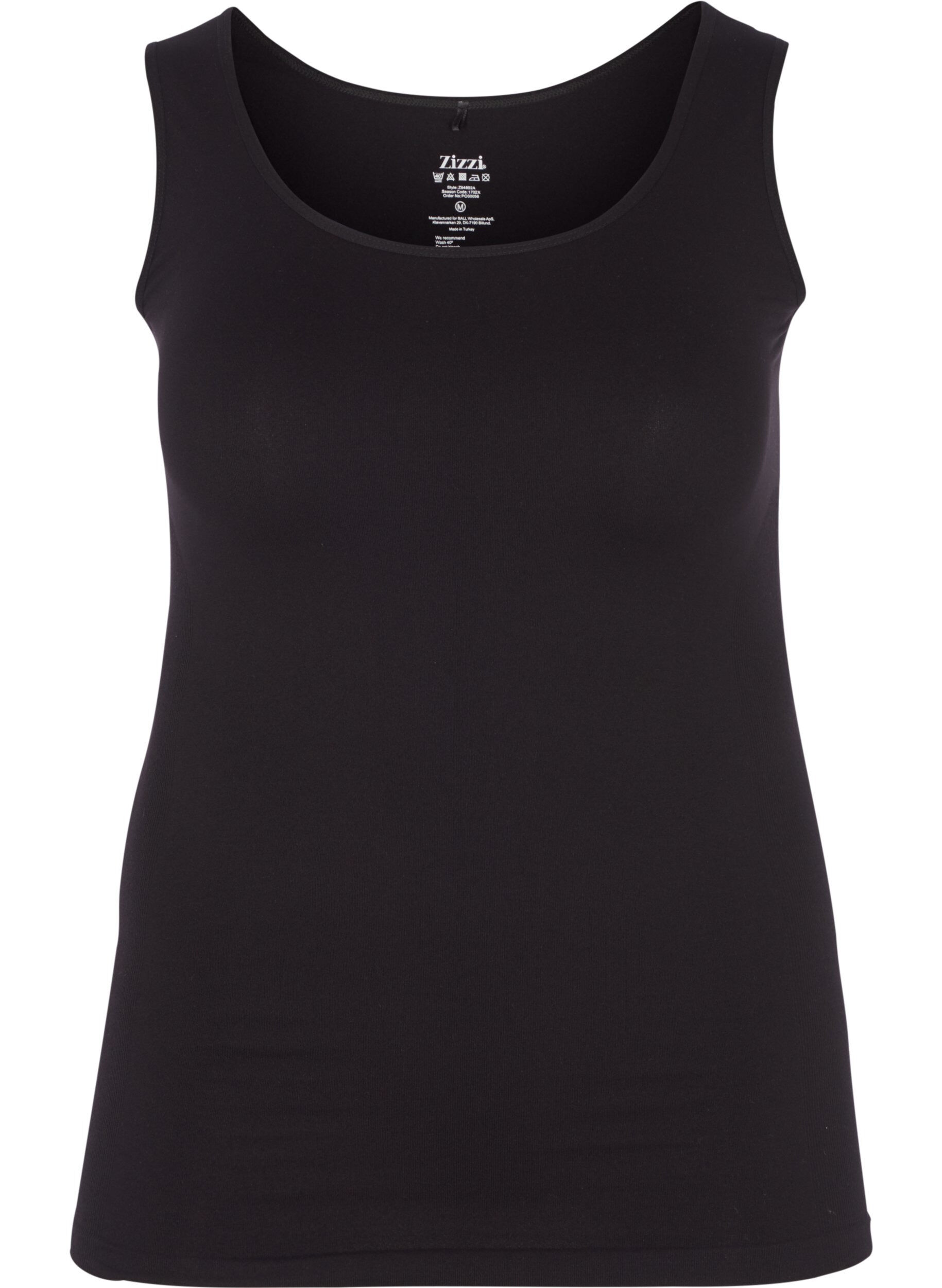 Naadloze basic tank top