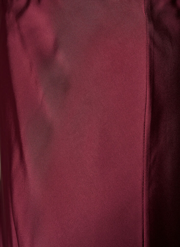 Satijnen midi rok, Rood, Packshot