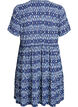 Jurk met patroon en panelen, Blauw, Packshot image number 1