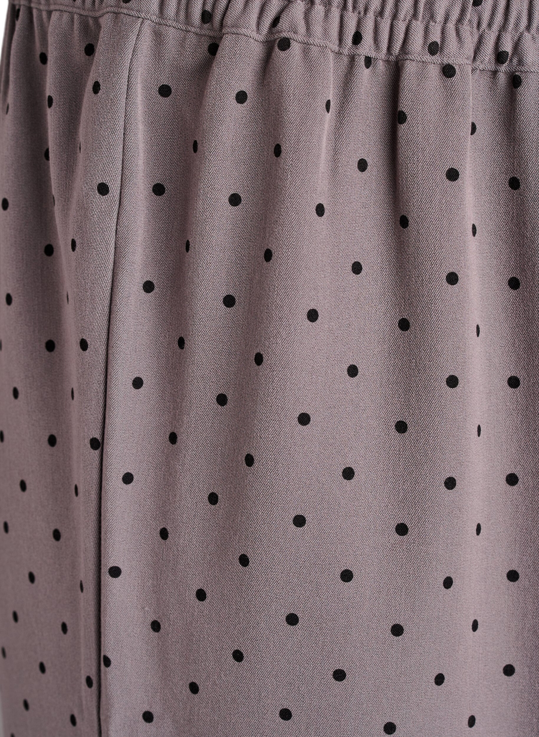 ZizziWijde broek met een hoge taille, Grijs, Packshot image number 2