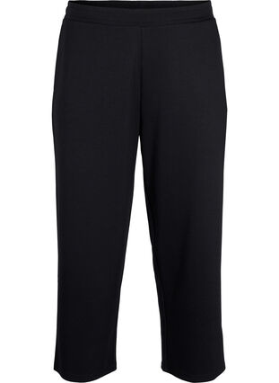 Pantalon 7/8 en modal mélangé avec poches, Black, Packshot image number 0